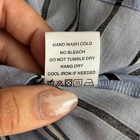 Superdown Kennedy Blue Stripe Surplice Tie Top Size S NWT - Picture 8 of 8